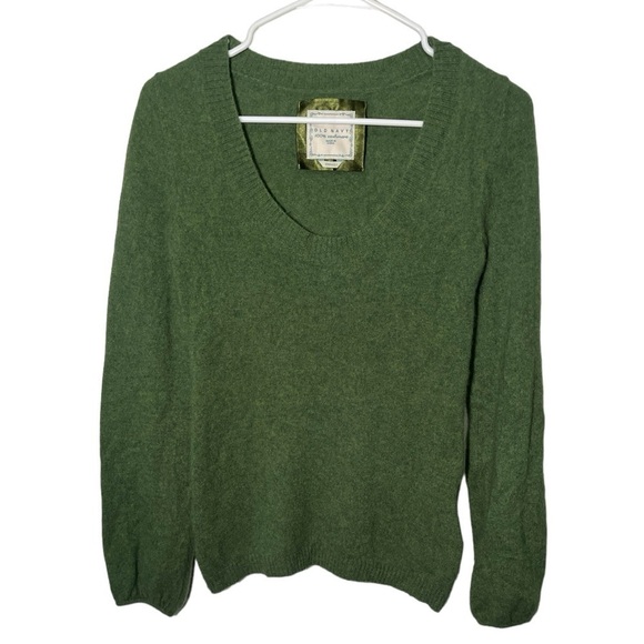 Old Navy Olive Green Cashmere Sweater - Picture 1 of 5